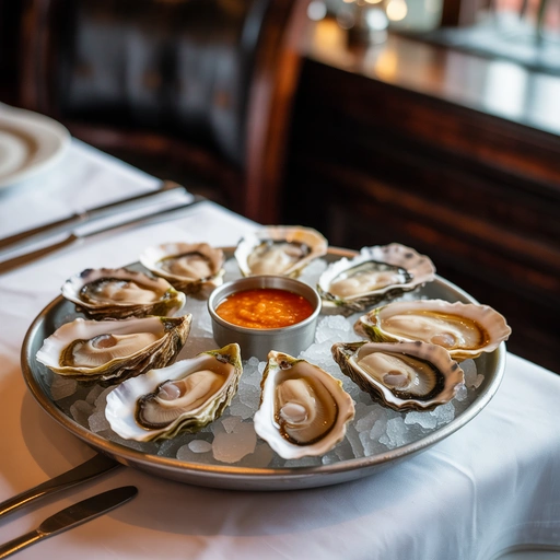 苏格兰威士忌调味生蚝