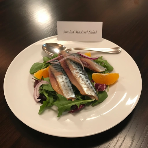 烟熏鲭鱼沙拉